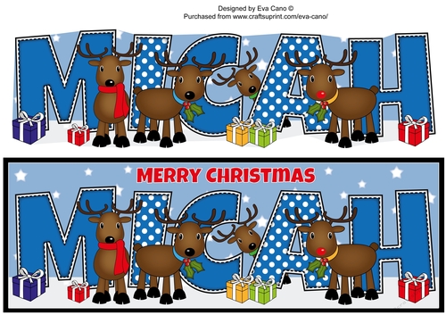 Rudolf & friends MICAH large dl