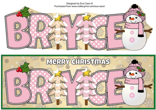 Cute Snowman BRYCE large dl