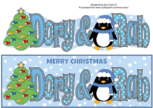 Eddie the Penguin DORY & RAB large dl