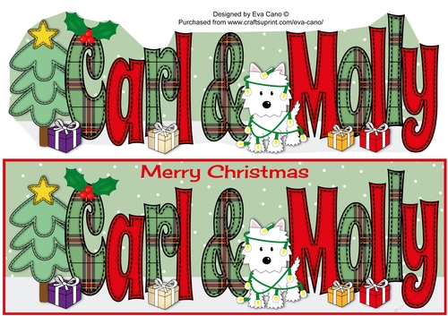 Mischievous Jazz Dog CARL & MOLLY  large dl