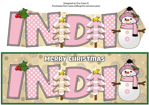 Cute Snowman INDI large dl