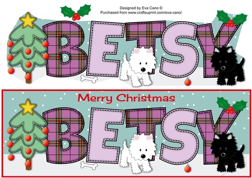 Playful Jazz Dogs BETSY large dl