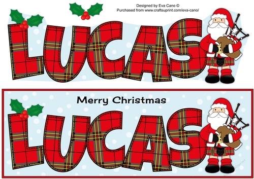 Scottish Santa LUCAS large dl