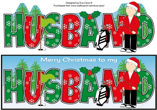 Christmas Golf Champion HUSBAND large dl