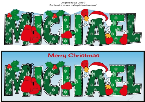 Christmas Boxing MICHAEL large dl
