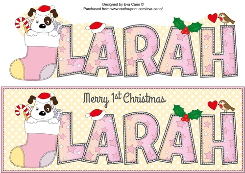 Patch 1st Xmas LARAH large dl
