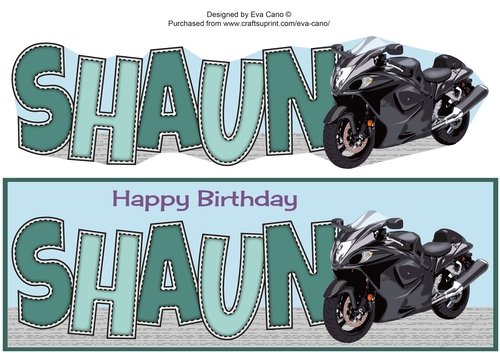 Motorbike SHAUN large dl