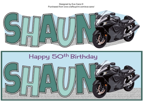 Motorbike SHAUN 50th large dl