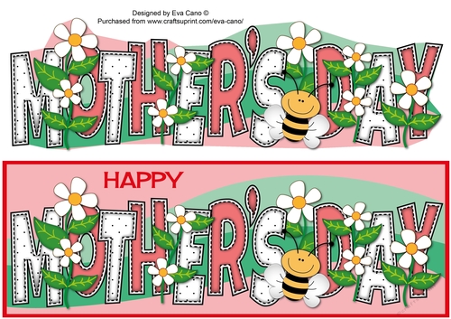 Flowers and Bees MOTHERS DAY large dl 2