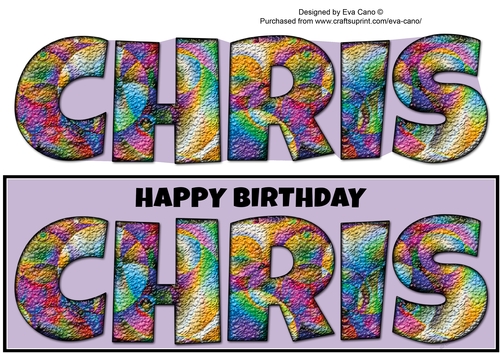3D Paint Effect CHRIS large dl