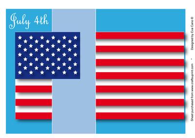 July 4th Flag Fold Back