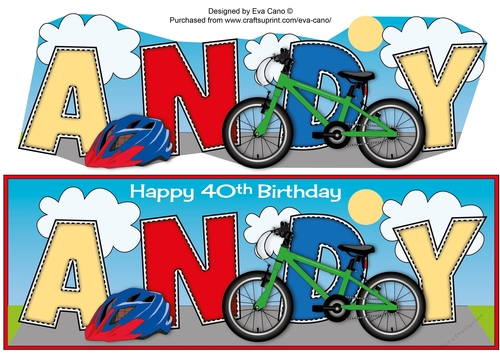 Childrens Bicycle ANDY 40th large dl