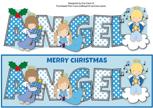 Christmas Angels ANGEL large dl