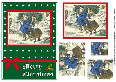 Vintage Christmas Pyramid – Green