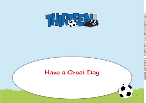 Football Boots & Football THIRTEEN large dl insert