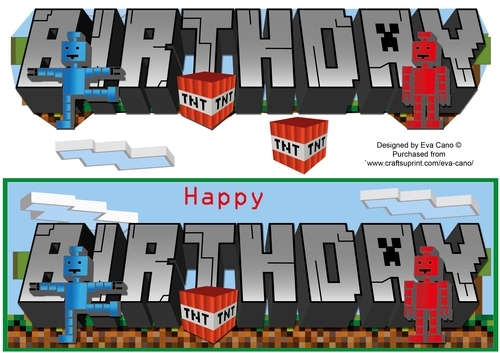 Pixel Gamer BIRTHDAY large dl