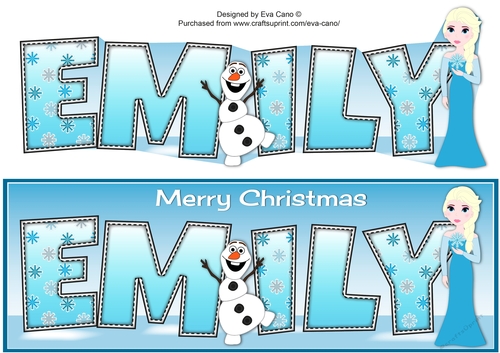 Christmas Snow Princess EMILY large dl