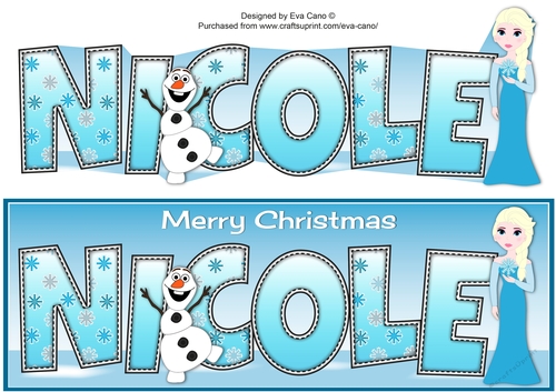 Christmas Snow Princess NICOLE large dl