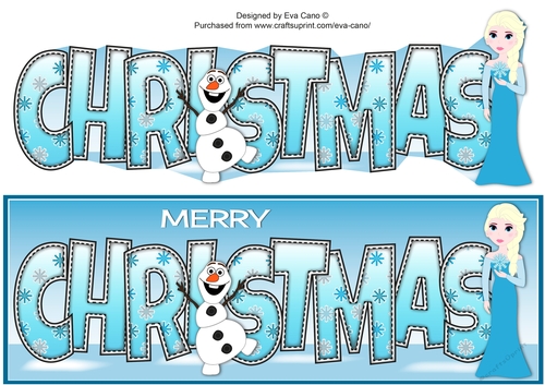 Christmas Snow Princess CHRISTMAS large dl