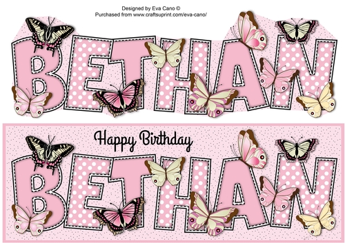 Butterflies BETHAN large dl