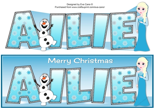 Christmas Snow Princess AILIE large dl
