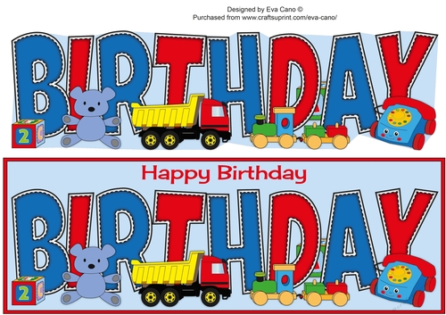 Toys BIRTHDAY large dl