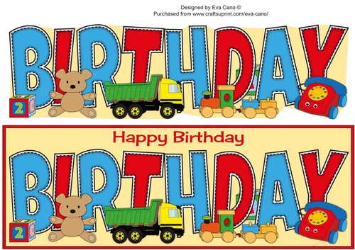 Toys BIRTHDAY large dl 2