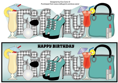 Special Birthday FIFTY large dl