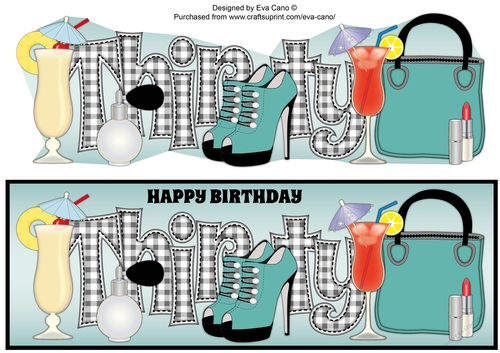 Special Birthday THIRTY large dl
