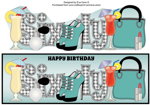 Special Birthday SIXTY large dl