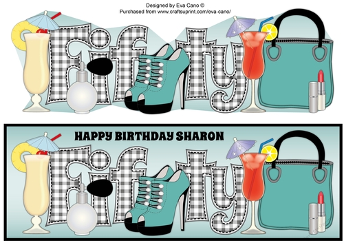 Special Birthday Sharon FIFTY large dl