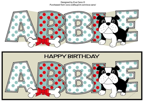 Bertie Bulldog ABBIE large dl