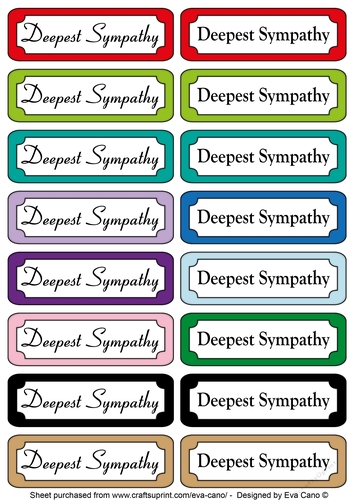 Deepest Sympathy tags