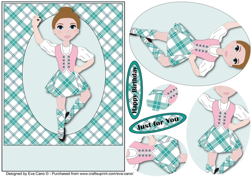 Highland Dancing Girl pyramid 2