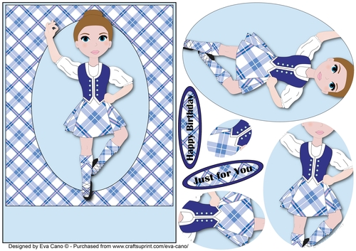 Highland Dancing Girl pyramid 3