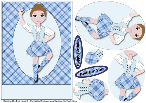 Highland Dancing Girl pyramid 4