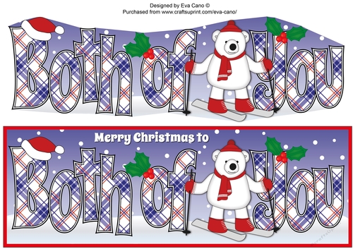 Monty Polar Bear Skiing BOTH OF YOU large dl