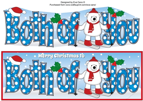 Monty Polar Bear Skiing BOTH OF YOU large dl 3