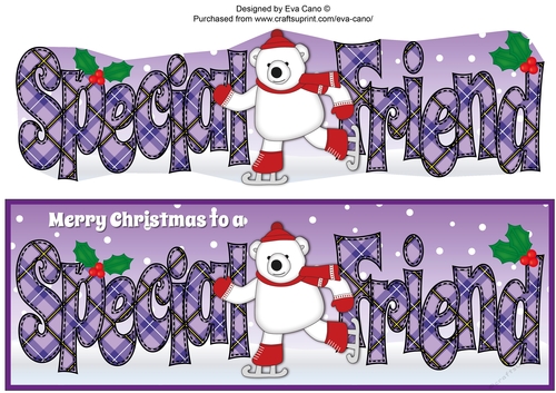 Monty Polar Bear Skating SPECIAL FRIEND large dl