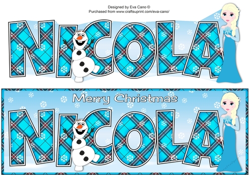 Christmas Snow Princess NICOLA large dl