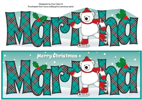 Monty Polar Bear Skating MARTHA large dl