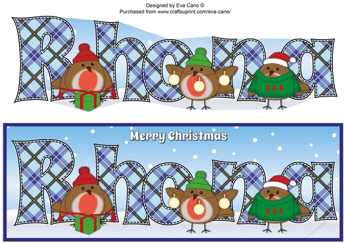 More Christmas Robins RHONA large dl