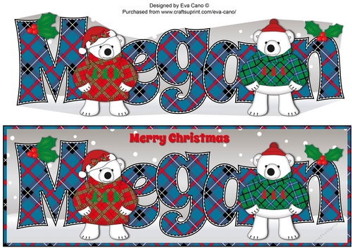 Monty & Luna Polar Bears MEGAN large dl