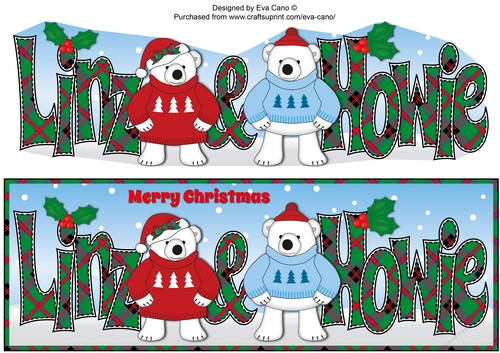 Monty & Luna Polar Bears LINZ & HOWIE large dl