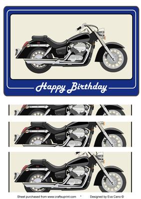 Motorbike Dark Blue Background