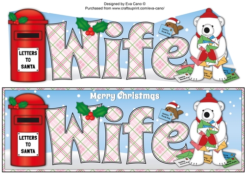 Monty Polar Bear lots of letters to Santa WIFE large dl 2
