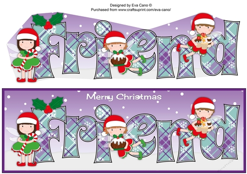 Christmas Fairies with Christmas treats FRIEND large dl 2