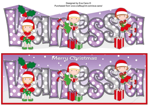 Christmas Fairies with presents VANESSA large dl