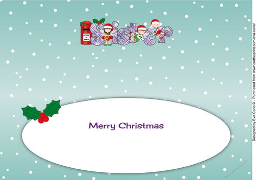 Christmas Fairies with letters to Santa SISTER large dl 2 insert