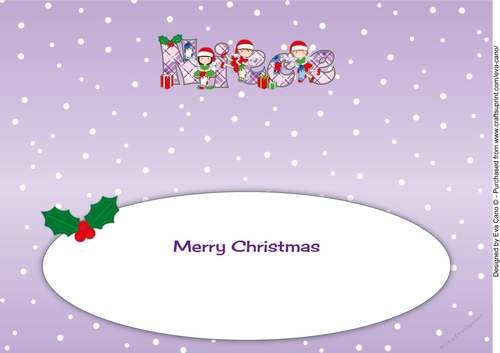 Christmas Fairies with Christmas Stockings NIECE large dl 2 insert